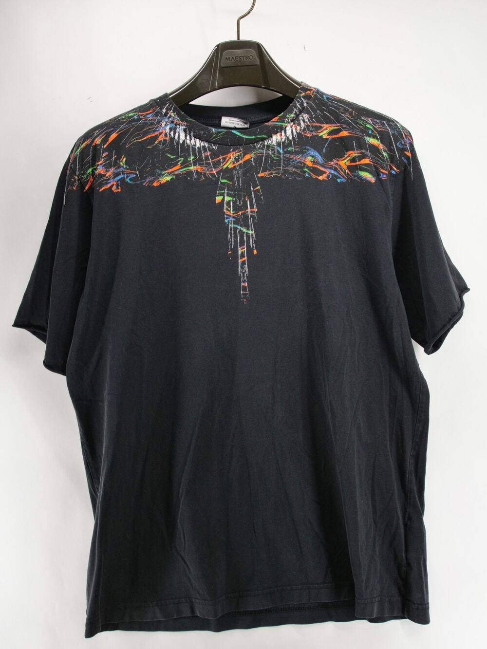 Marcelo Burlon County of Milan Men's M Black Multi-Color Icon Wings T-Shirt